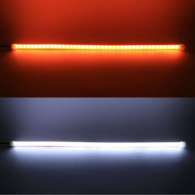 2 PCS 30cm DC12V 3.2W Ultra-thin Car Auto Double Colors Turn Lights / Running Lights (Turn Lights...