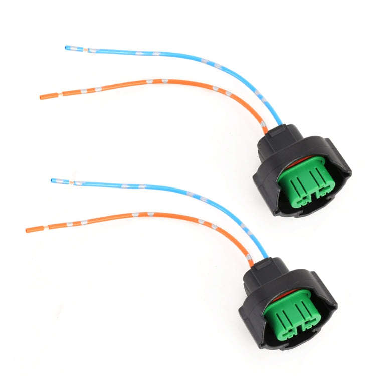 2 PCS Car H8 / H11 Bulb Holder Base Female Socket with Wire, H8 / H11