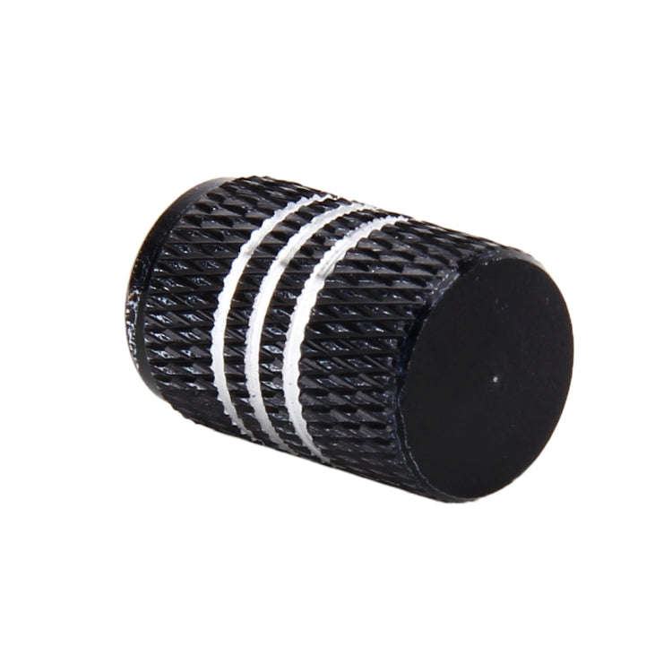 4PCS Metal Plated Circular Shape Universal Tire Valve Stem Cap With White Diamond, Circular Shape