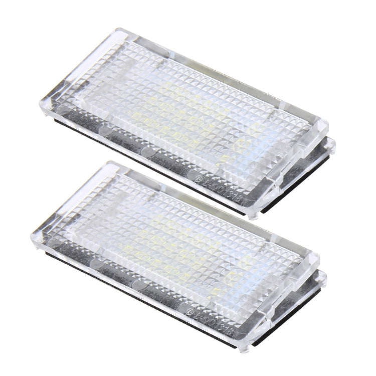 2 PCS License Plate Light with 18  SMD-3528 Lamps for BMW E46 4D 1998-20032W 120LM,6000K, DC12...