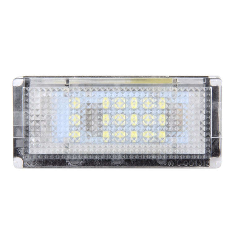 2 PCS License Plate Light with 18  SMD-3528 Lamps for BMW E46 4D 1998-20032W 120LM,6000K, DC12...