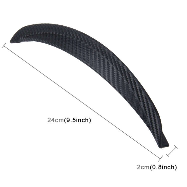 2 PCS Car Auto Rubber Fender Guard Protection Strip Scratch Protector Sticker, Size: 24*2cm, Size...