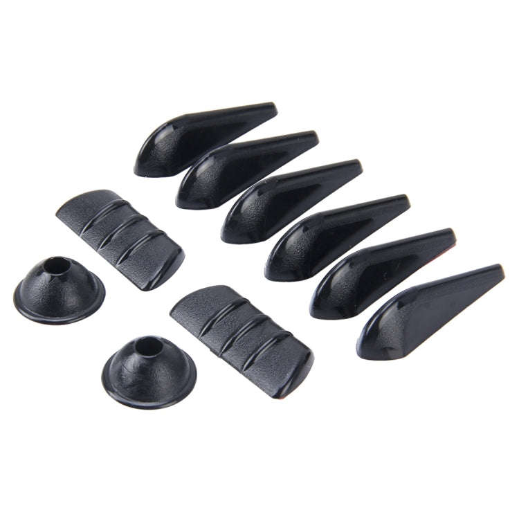 10 PCS Car Exterior Rubber Noise-cancelling Airflow-adjusting Kit, Noise-cancelling Airflow-adjus...
