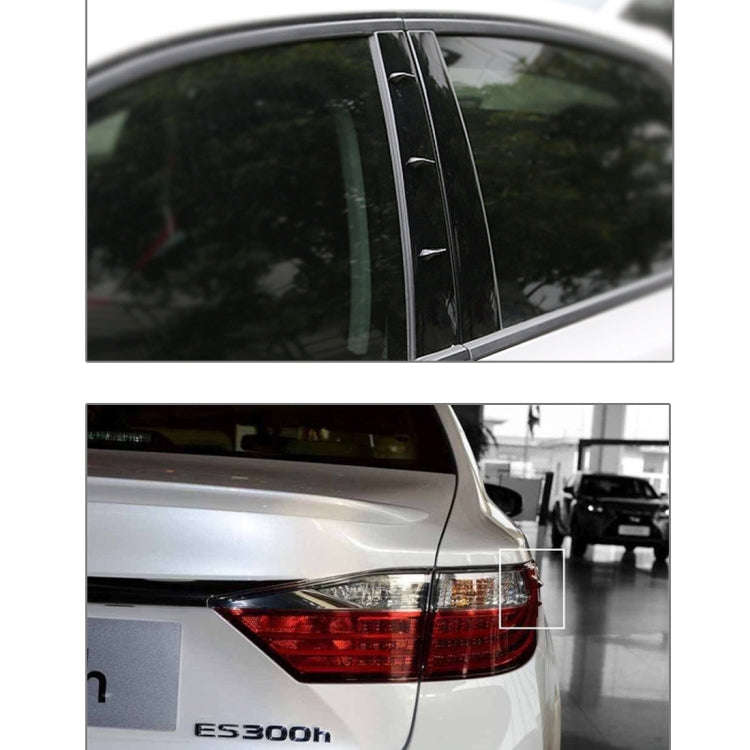 10 PCS Car Exterior Rubber Noise-cancelling Airflow-adjusting Kit, Noise-cancelling Airflow-adjus...