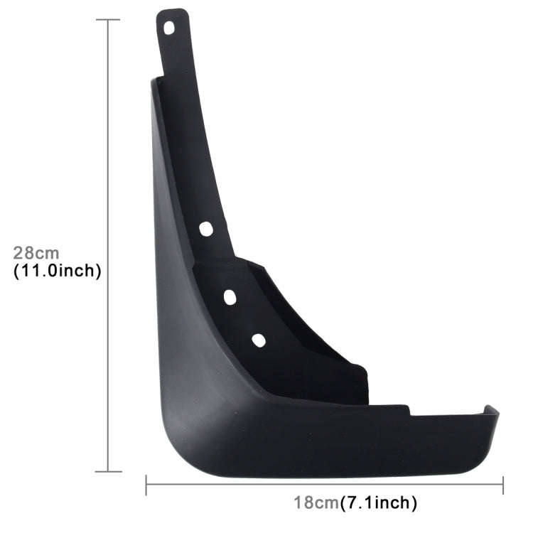 4 PCS Car Auto Semi-Rigid PVC Splash Flaps Mudguards Fender Guard for Audi A4L 2016 Version, For ...