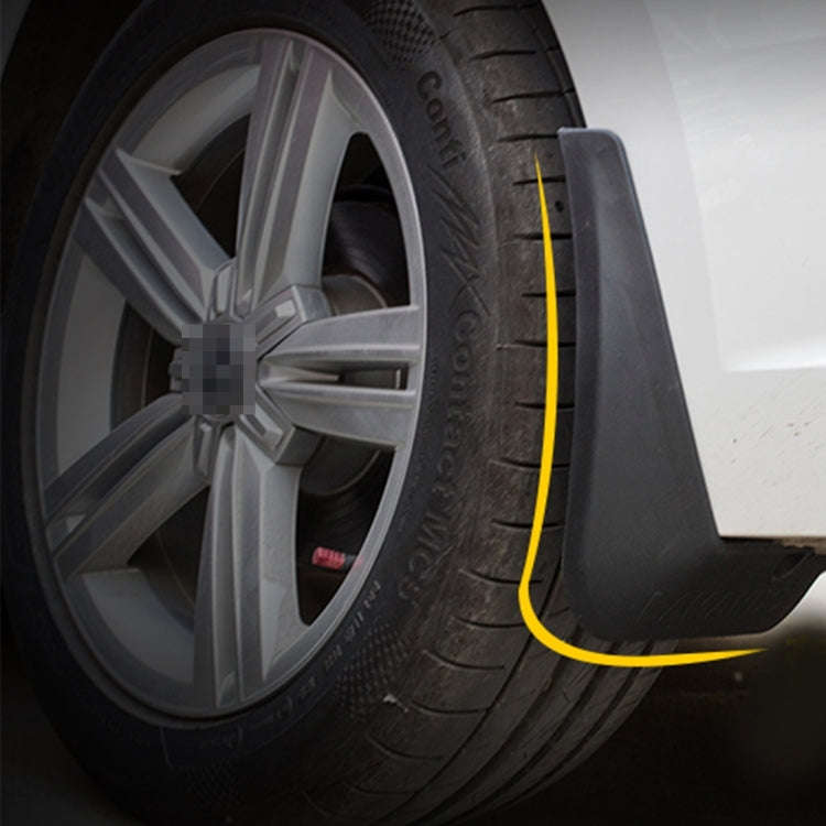 4 PCS Car Auto Semi-Rigid PVC Splash Flaps Mudguards Fender Guard for Audi A4L 2016 Version, For ...