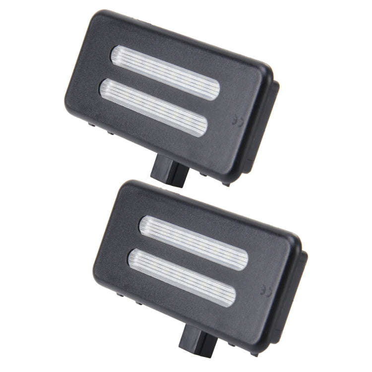 2 PCS White Light Car LED Vanity Mirror Lamp Lights with 18 SMD-3528 Lamps for BMW E60/ E60N/ E61...