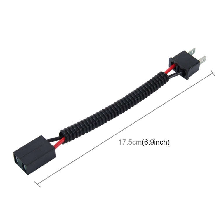 2 PCS H7 Car HID Xenon Headlight Male to Female Conversion Cable, H7