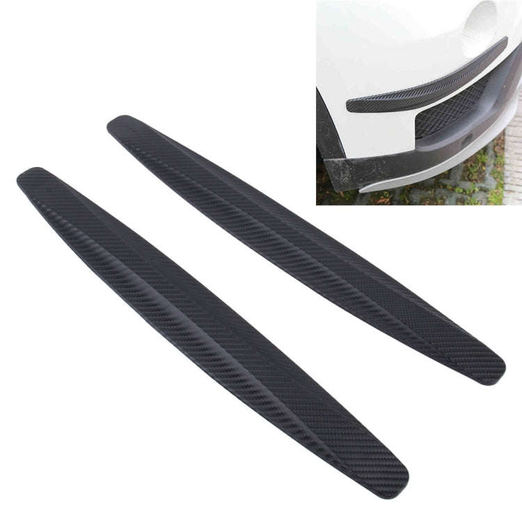 2 PCS Universal Car Body Carbon Fiber Bumper Guard Protector Sticker/Car Crash Bar Bumper Strips ...