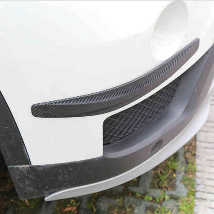 2 PCS Universal Car Body Carbon Fiber Bumper Guard Protector Sticker/Car Crash Bar Bumper Strips ...