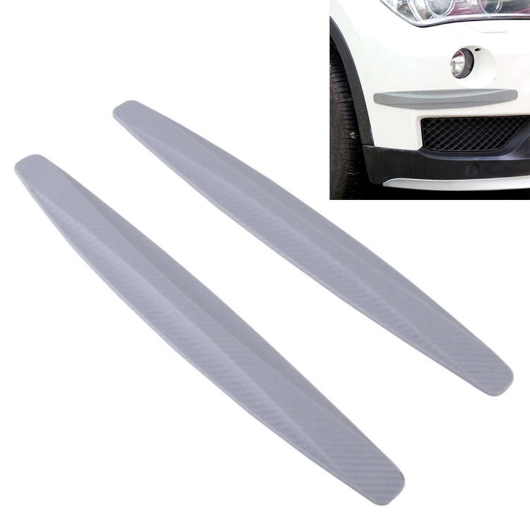 2 PCS Universal Car Body Carbon Fiber Bumper Guard Protector Sticker/Car Crash Bar Bumper Strips ...