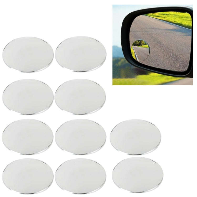 10 PCS Car Blind Spot Rear View Wide Angle Mirror, Diameter: 5.5cm, 10 PCS 5.5cm Rear View Wide A...