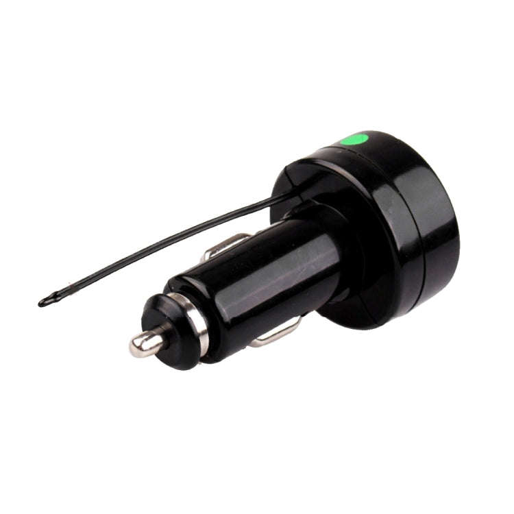 2 in 1 Universal Car Digital Voltage Meter Temperature Meter (Random Color Delivery), Without USB...