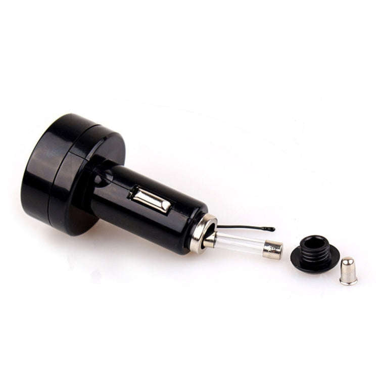 2 in 1 Universal Car Digital Voltage Meter Temperature Meter (Random Color Delivery), Without USB...