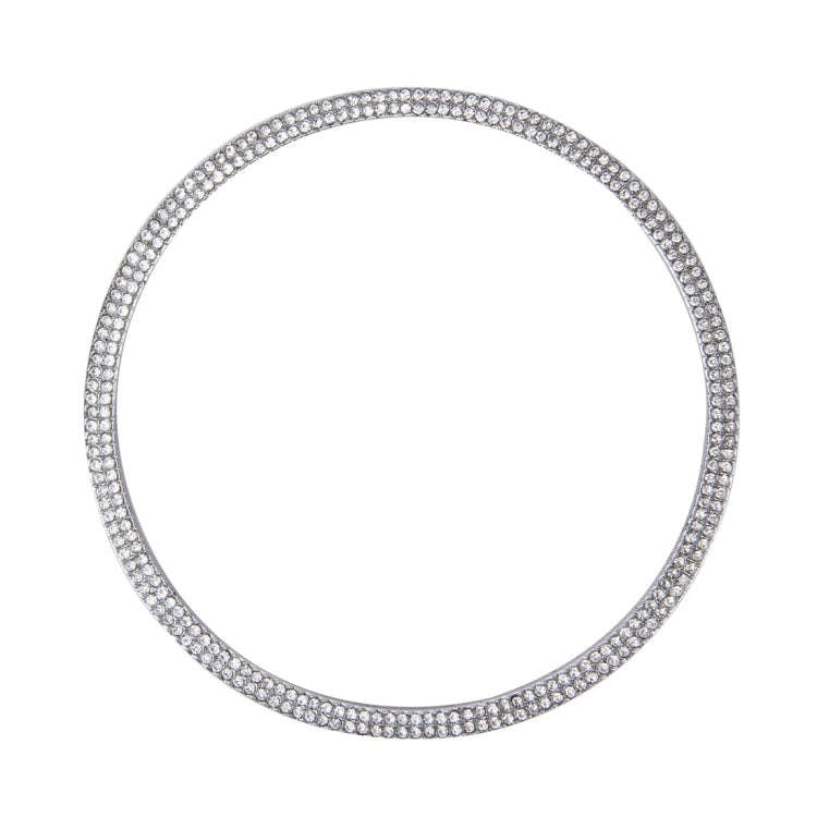 Car Aluminum Steering Wheel Decoration Ring with Diamonds For Audi, For Audi