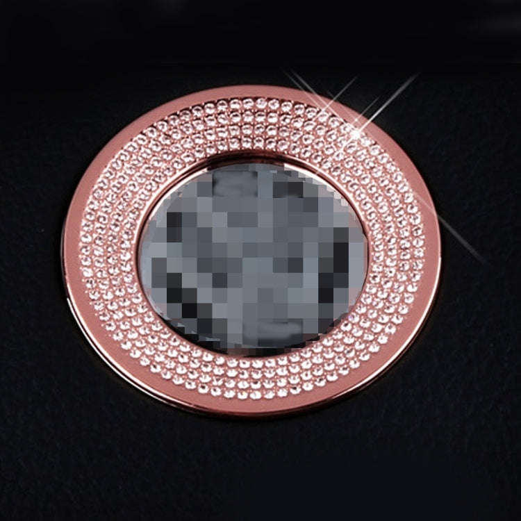 Car Aluminum Steering Wheel Decoration Ring with Diamonds For Volkswagen