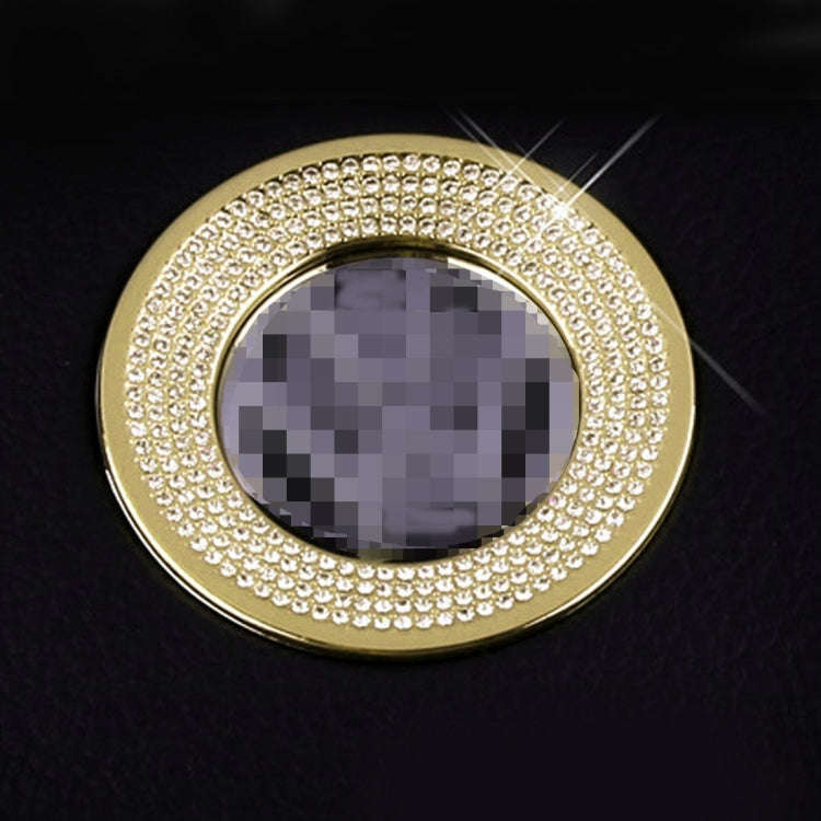 Car Aluminum Steering Wheel Decoration Ring with Diamonds For Volkswagen