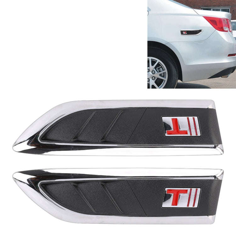 2 PCS Car Side Air Intake Flow Vent Fender Decorative Stickers Cover, Side Air Intake Flow Vent C...