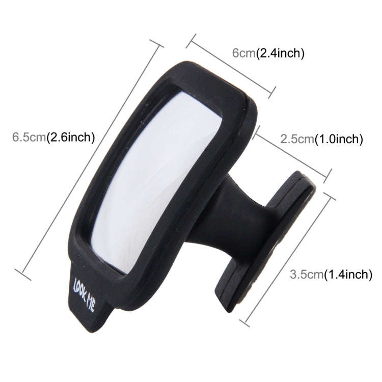 2 PCS 270 Degree Wide-angle Lens Magnetic Adjustable Rear View Mirror, 270 Degree Wide-angle Mirror