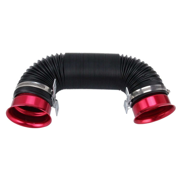Car Auto Universal Tube Air Filter Adjustable Cold Air Injection Intake System Pipe Without Air F...