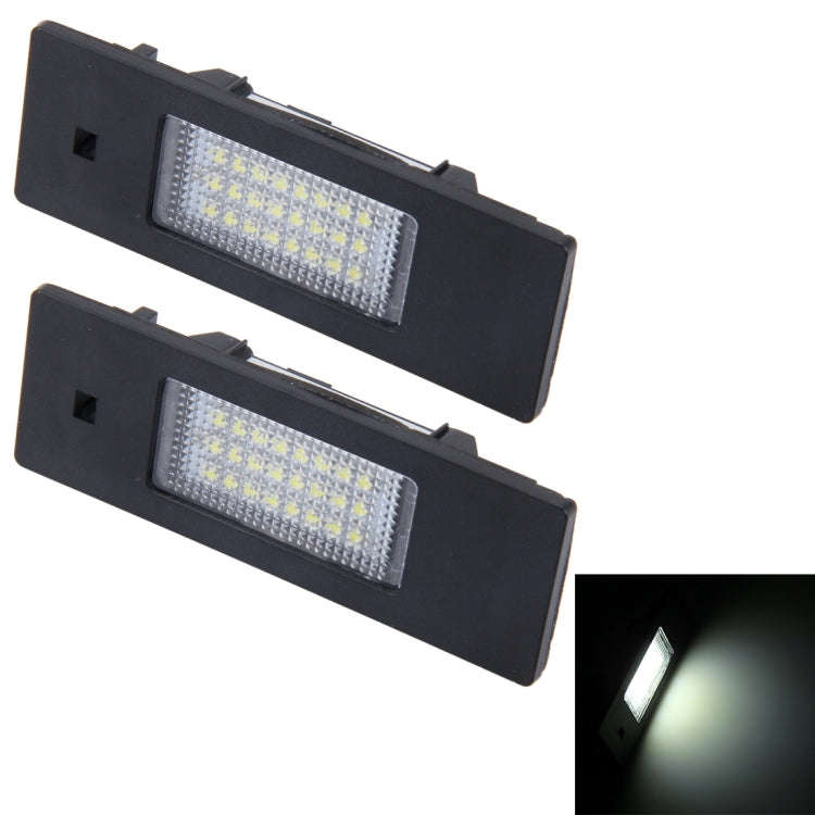 2 PCS License Plate Light with 24 SMD-3528 Lamps for BMW E87, For BMW E87