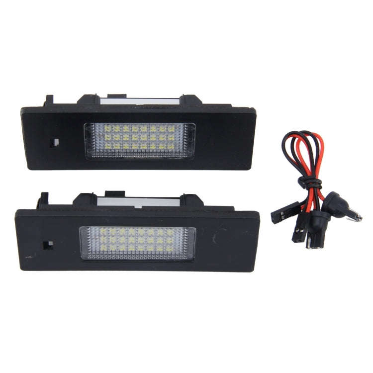 2 PCS License Plate Light with 24 SMD-3528 Lamps for BMW E87, For BMW E87