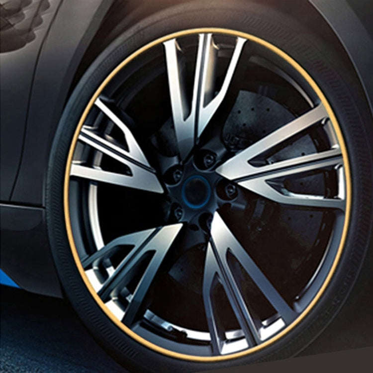 Universal Decorative Scratchproof Stickup 8M Flexible Car Wheel Hub TRIM Mouldings Shining Decora...