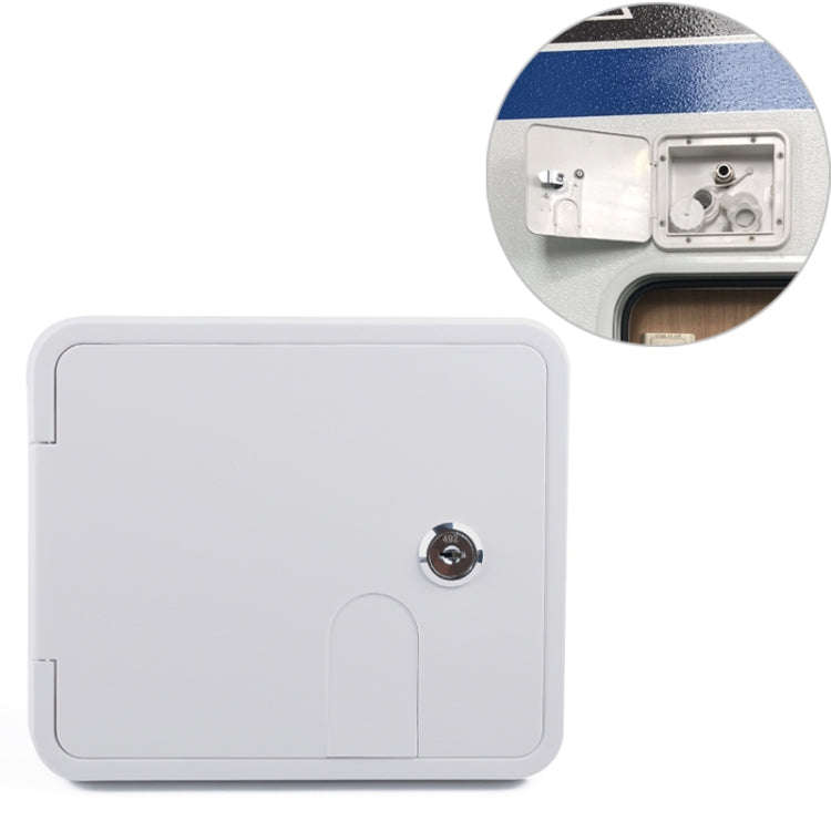 White Water Inlet Integrated Fill Dish Hatch Lock for RV Trailer Camper, A1063