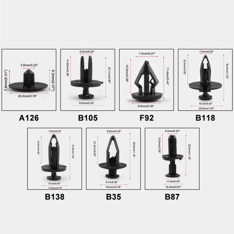 415 PCS Car Retainer Clips Assortment Car Panel Trim Plastic Fasteners Rivet Clips Set, 415 PCS