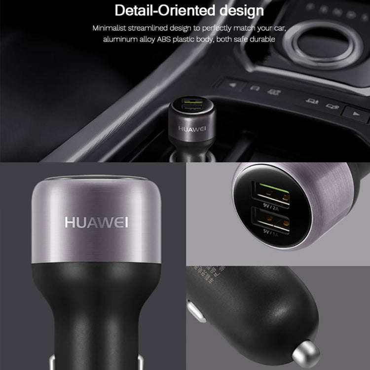 Original Huawei CP31 18W Max Dual USB Port Fast Charging Car Charger, CP31