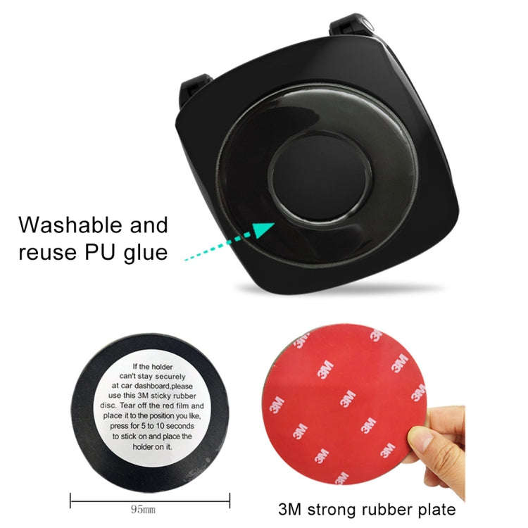 Car Center Console Dashboard Mobile Phone Holder for 3.5-6.5 inches Cellphone, Phone Holder for 3...