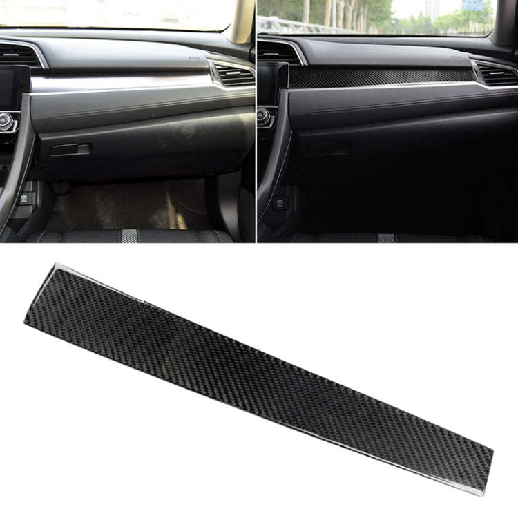 Car Carbon Fiber Central Control Decorative Sticker for Honda Tenth Generation Civic 2016-2019, C...