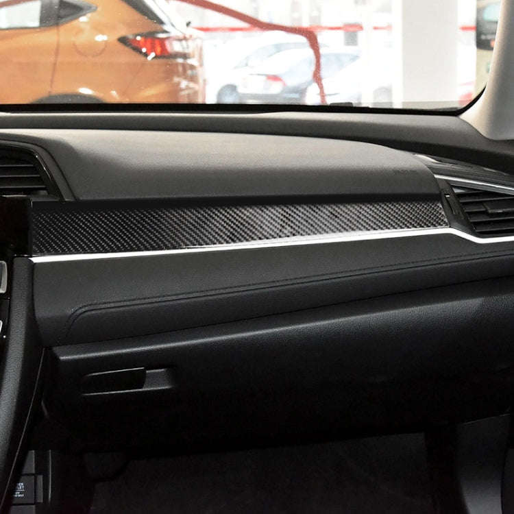 Car Carbon Fiber Central Control Decorative Sticker for Honda Tenth Generation Civic 2016-2019, C...