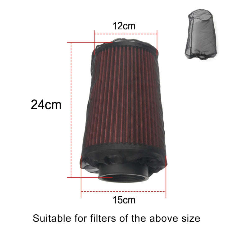 Universal Air Filter Protective Cover High Flow Air Intake Filters Dustproof Sheet, Size: 24 x 15...