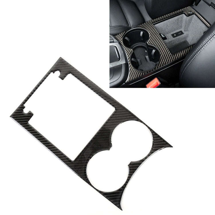 Carbon Fiber Car Water Cup Panel Decorative Sticker for Porsche Macan, Water Cup Panel