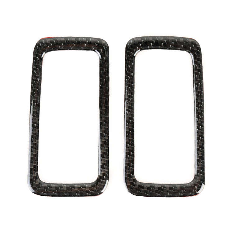 2 PCS Carbon Fiber Car Rear Dome Light Panel Decorative Sticker for Porsche Macan, Rear Dome Light