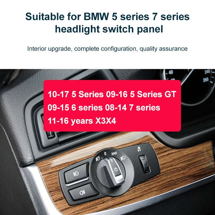 Car Front Fog Light Switch Button Knob for BMW 5 Series 2010-2017, Left Driving, Front Fog Light ...