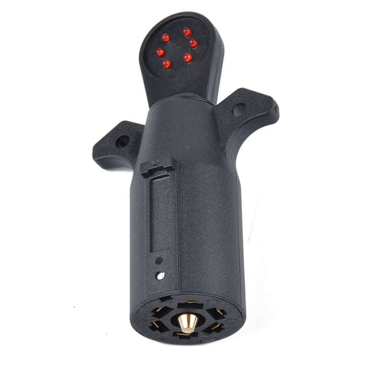 12V 7-Way Blade Trailer Light Wiring Circuit Tester Round Adapter 7 Pin US Plug Signal Tester, Si...
