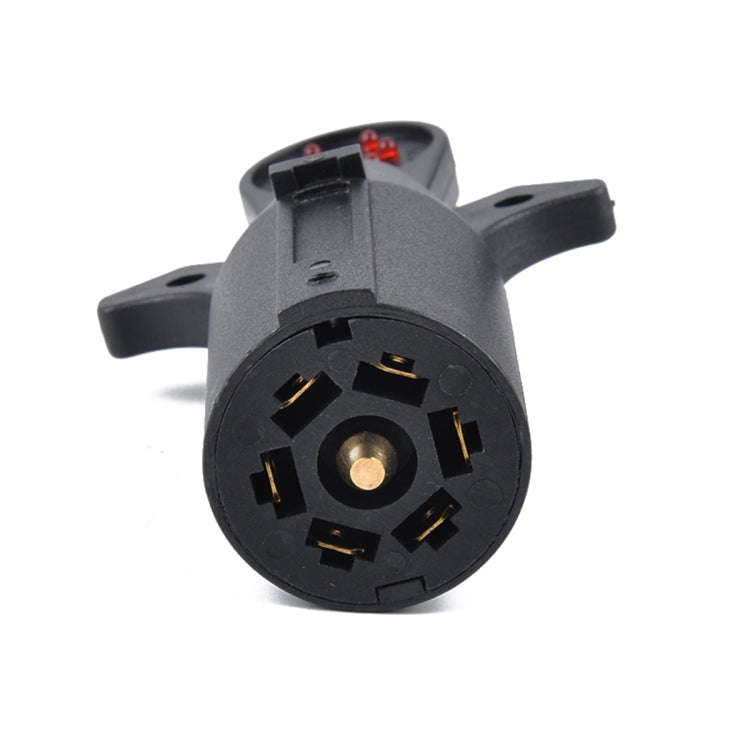 12V 7-Way Blade Trailer Light Wiring Circuit Tester Round Adapter 7 Pin US Plug Signal Tester, Si...