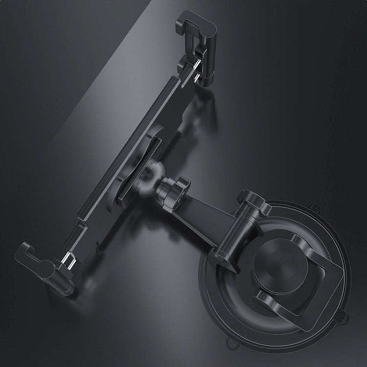 Car Dashboard Tablet Holder PVC Suction Cup Windshield Bracket + Tray, PVC Suction Cup + Tray