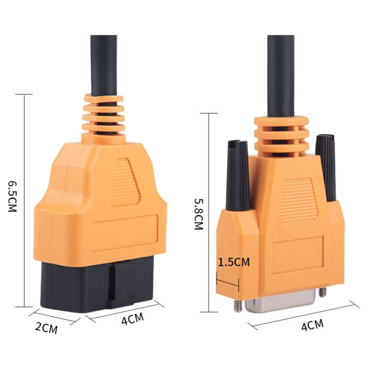 JINBENTENG C91C80 Diagnostic Instrument OBD Cable 16Pin OBD II Diagnostic Cable, 16Pin