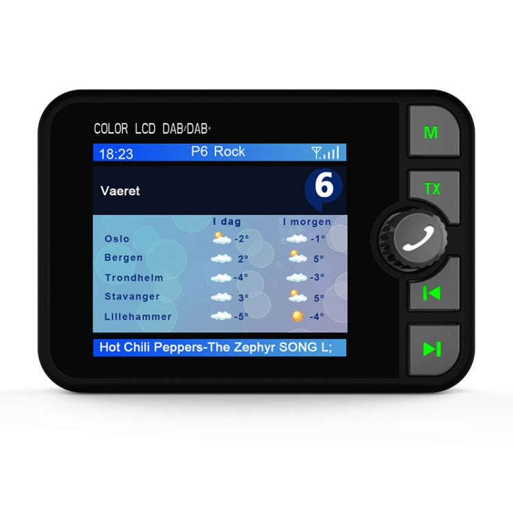 DAB-C6 Car DAB Digital Radio Receiver Bluetooth MP3 Player FM Transmitter, DAB-C6