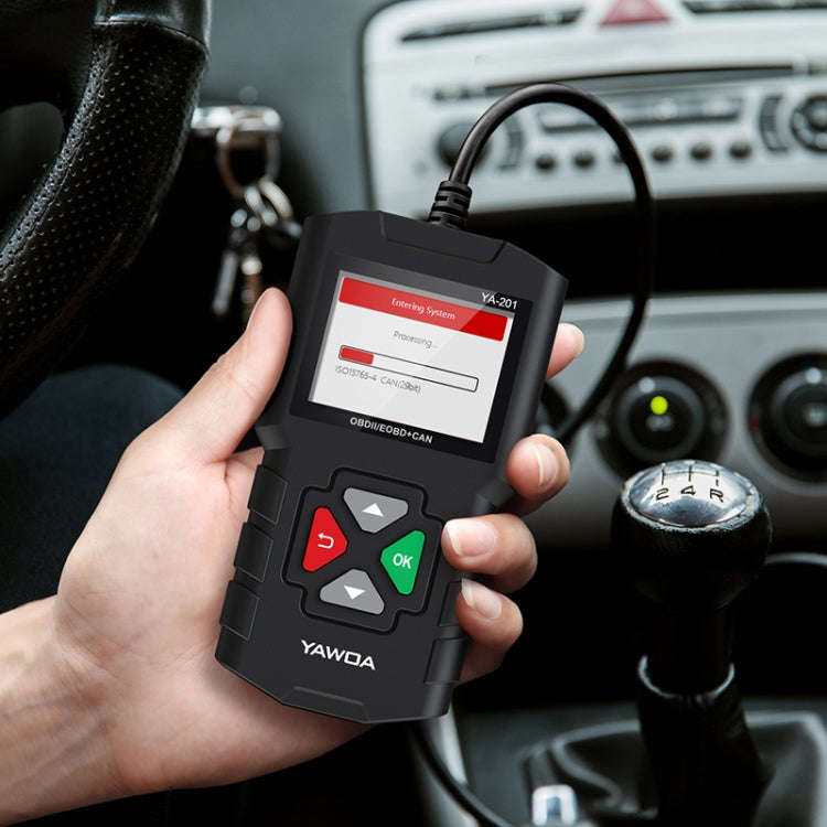 YA201 Car Mini Code Reader OBD2 Fault Detector Diagnostic Tool, YA201