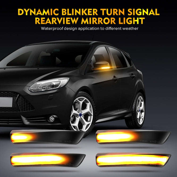 2 PCS D12V / 5W Car LED Dynamic Blinker Reversing Light Flowing Water Turn Signal Light for Ford,...
