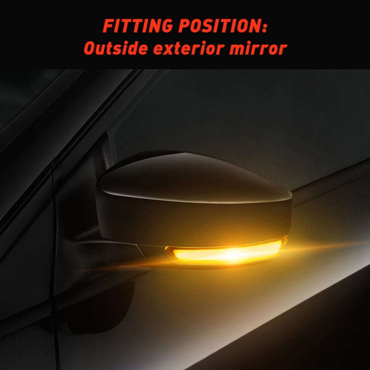 2 PCS D12V / 5W Car LED Dynamic Blinker Reversing Light Flowing Water Turn Signal Light for Ford,...