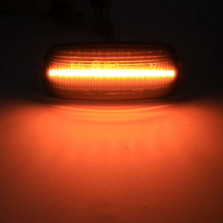 2 PCS DC12V / 3W Car LED Dynamic Blinker Side Lights Flowing Water Turn Signal Light for Audi, Ye...