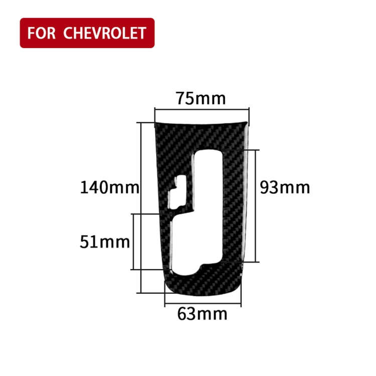 Car Carbon Fiber Center Control Gear Shift Position Panel Decorative Sticker for Chevrolet Cruze ...
