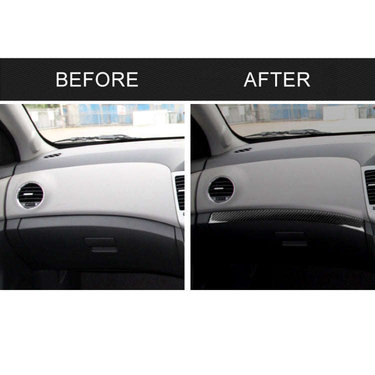 Car Carbon Fiber Dashboard Decorative Stripe for Chevrolet Cruze 2009-2015, Right Drive, Dashboar...