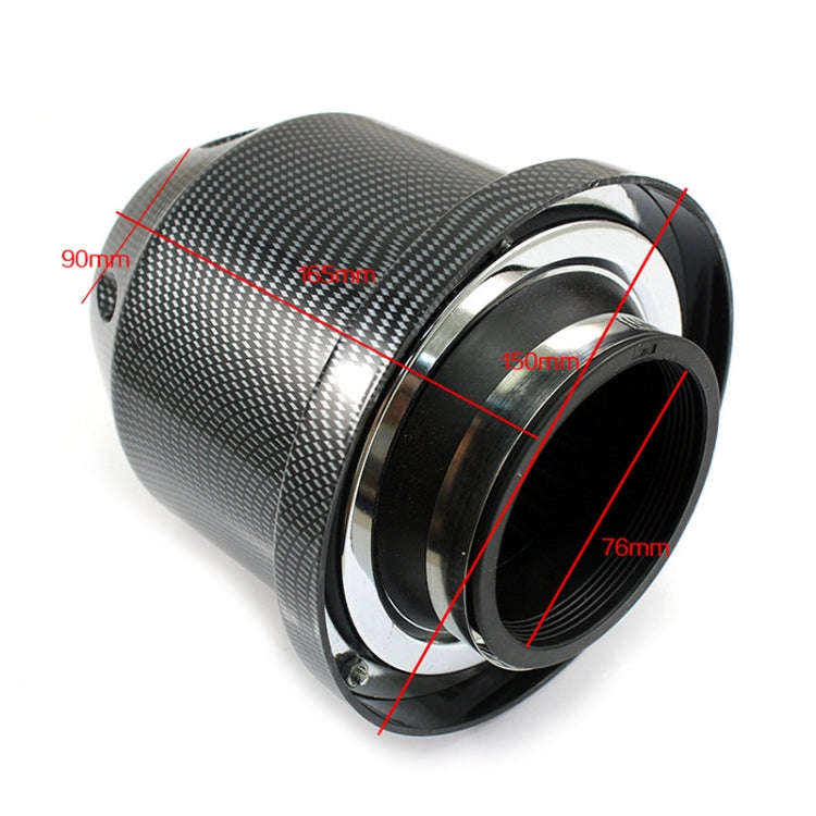XH-UN005 Car Universal Modified High Flow Mushroom Head Style Intake Filter for 76mm Air Filter, ...