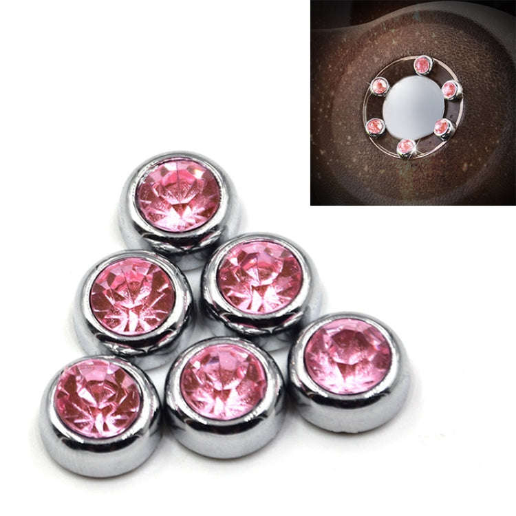 6 in 1 Car Diamond Sticker Set Personality Crystal Decoration